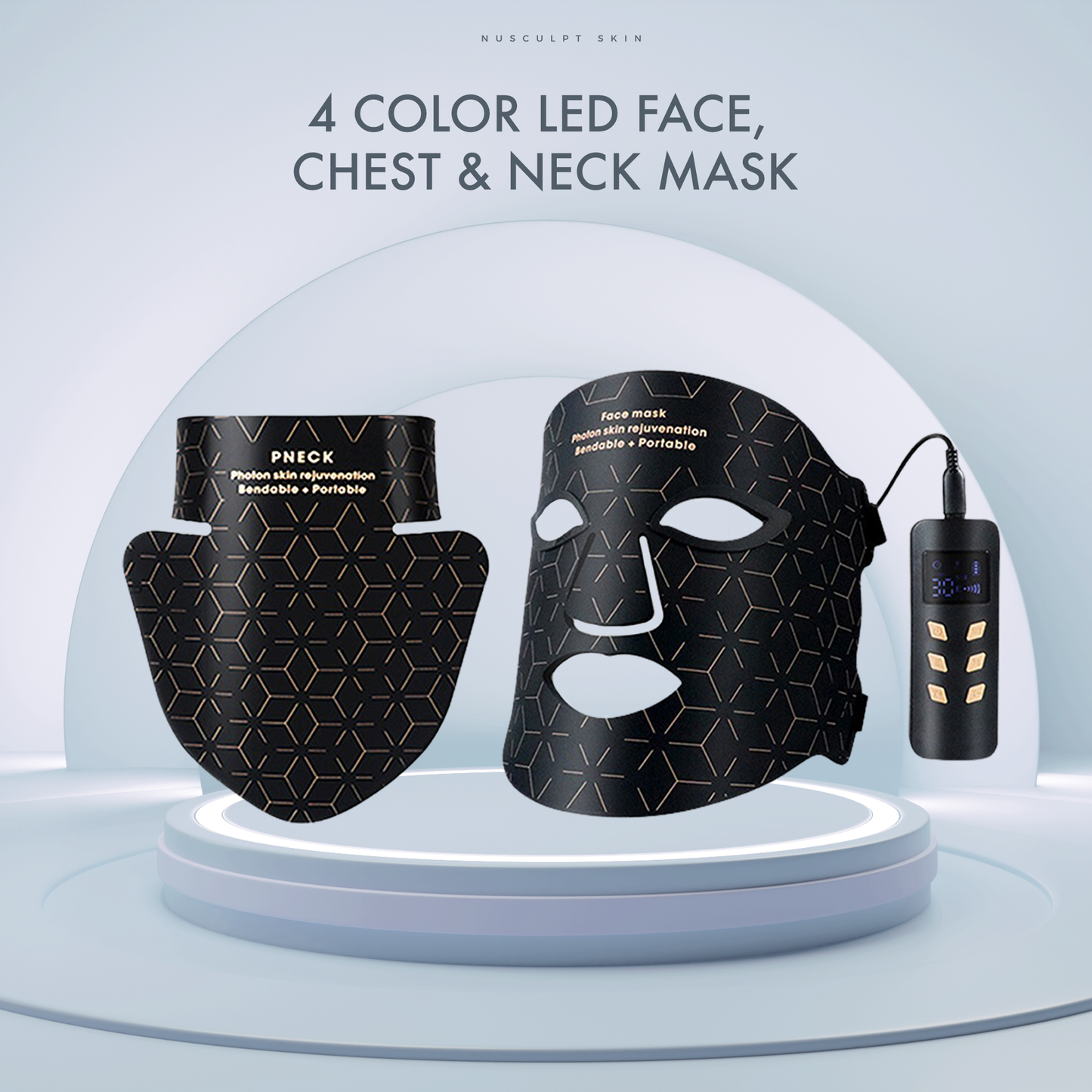 Glow LED Face & Chest Mask